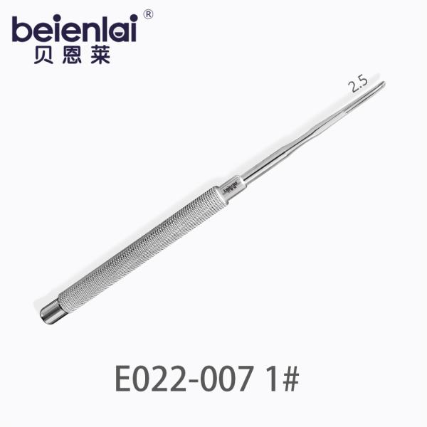 Benlai Dental Bone Chisel E022-007 SXD 1#, Single 2.5 Tip, φ9.5 Solid Semi-Circular Handle